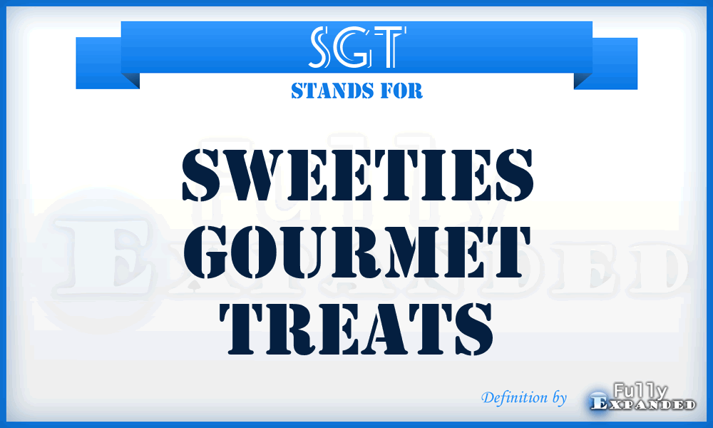 SGT - Sweeties Gourmet Treats