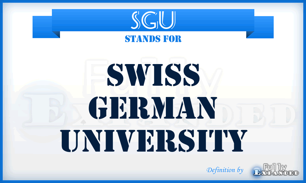 SGU - Swiss German University