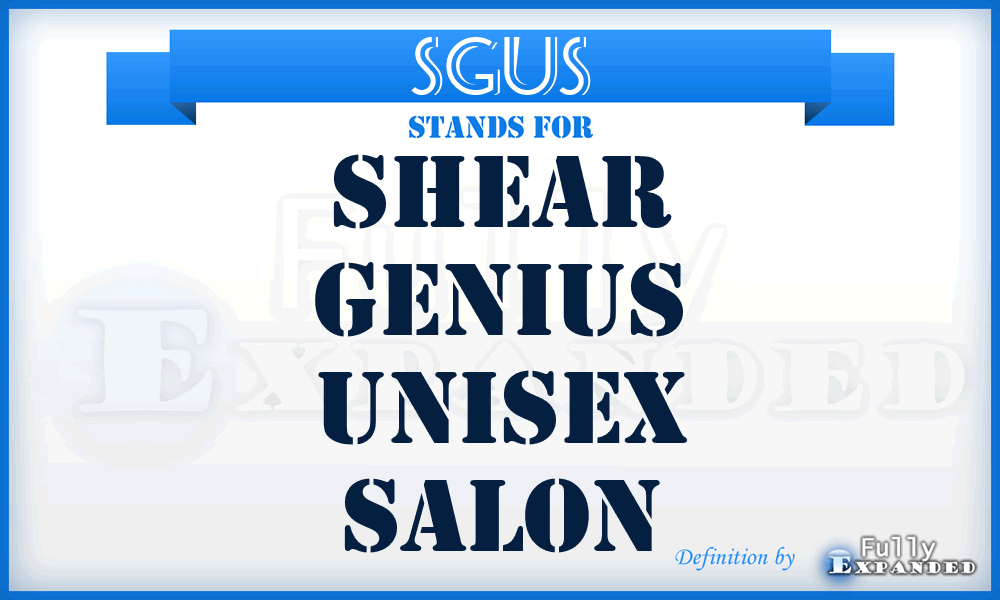 SGUS - Shear Genius Unisex Salon