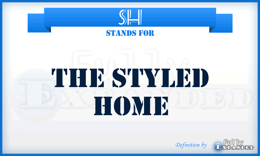 SH - The Styled Home