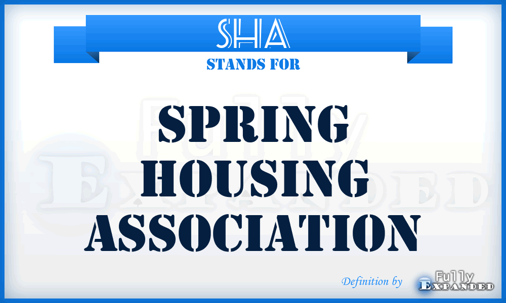 SHA - Spring Housing Association