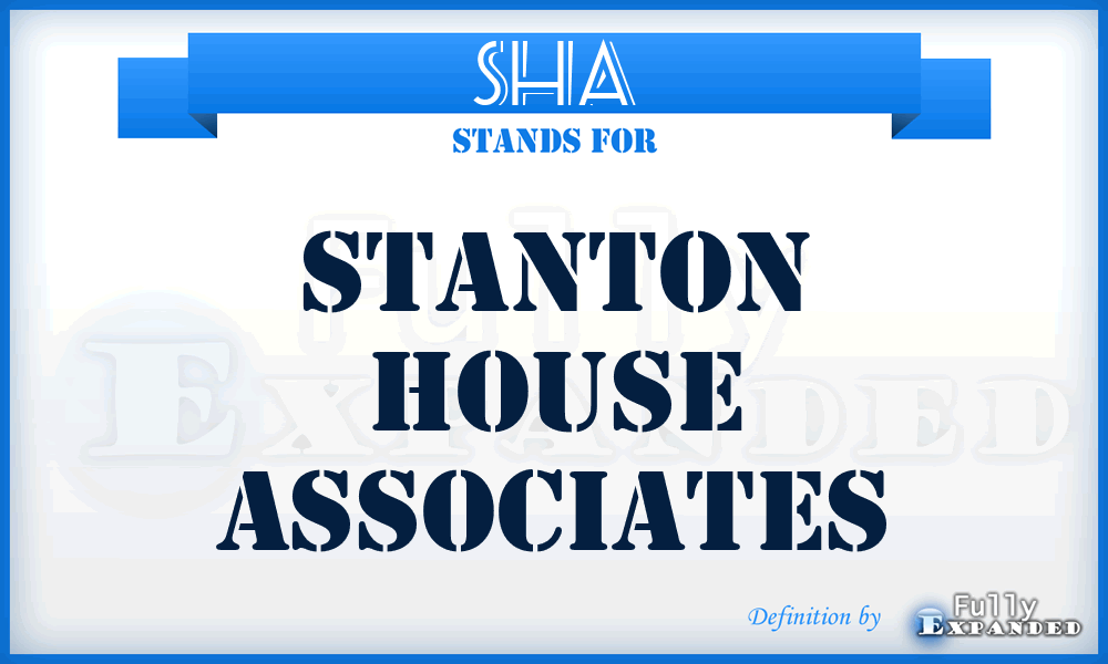 SHA - Stanton House Associates