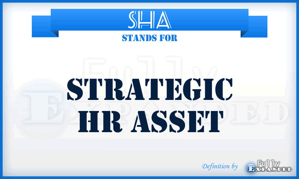 SHA - Strategic Hr Asset