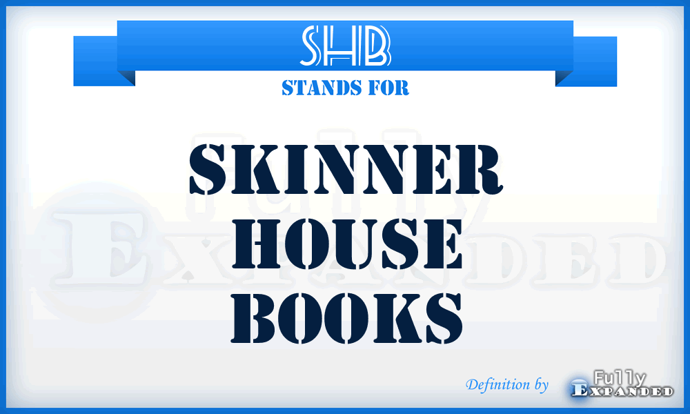 SHB - Skinner House Books