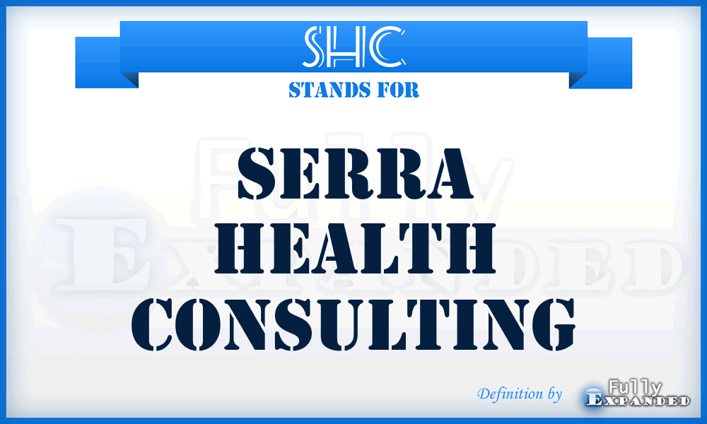 SHC - Serra Health Consulting