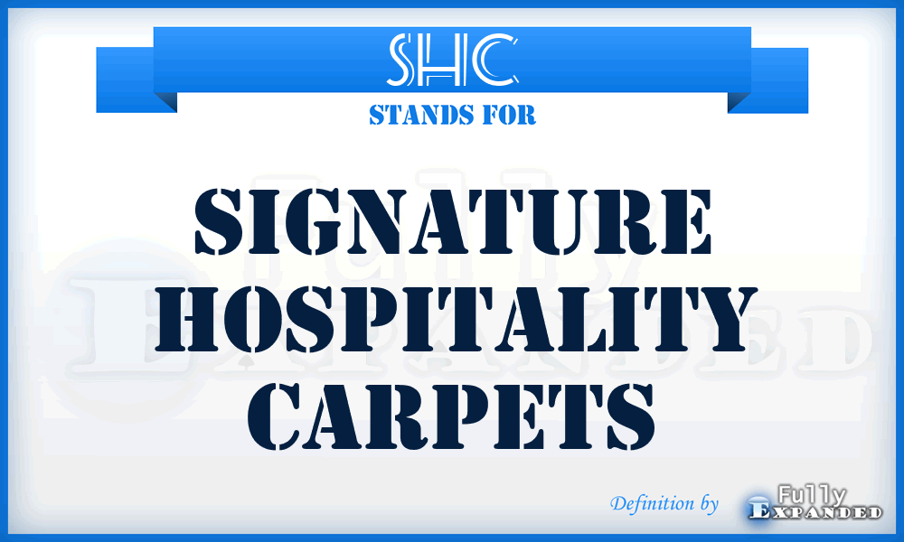 SHC - Signature Hospitality Carpets