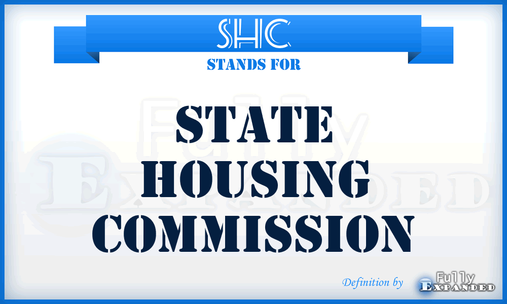 SHC - State Housing Commission