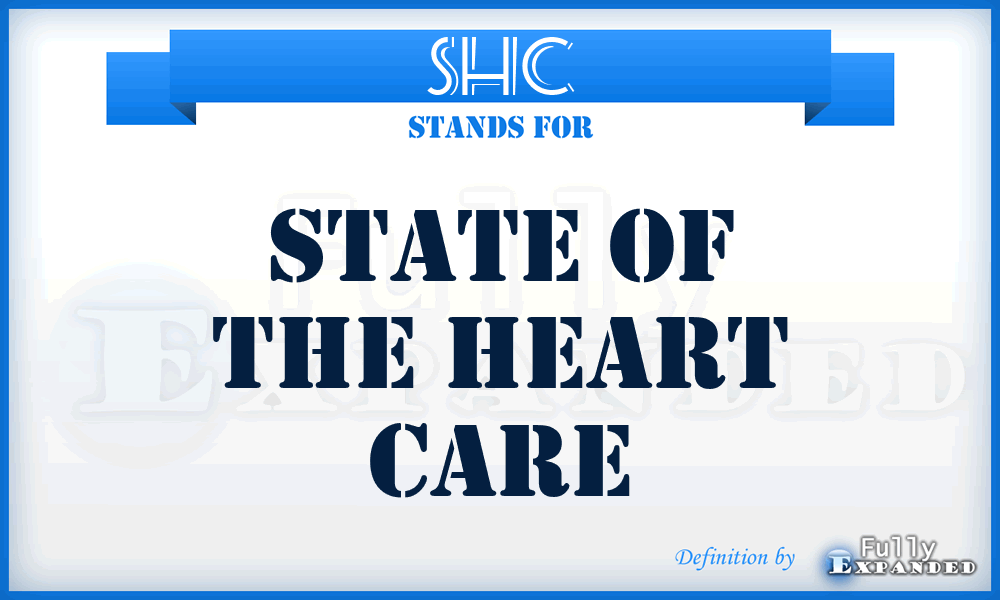 SHC - State of the Heart Care