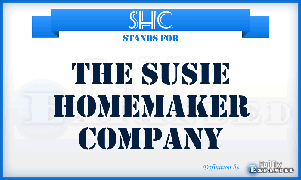 SHC - The Susie Homemaker Company