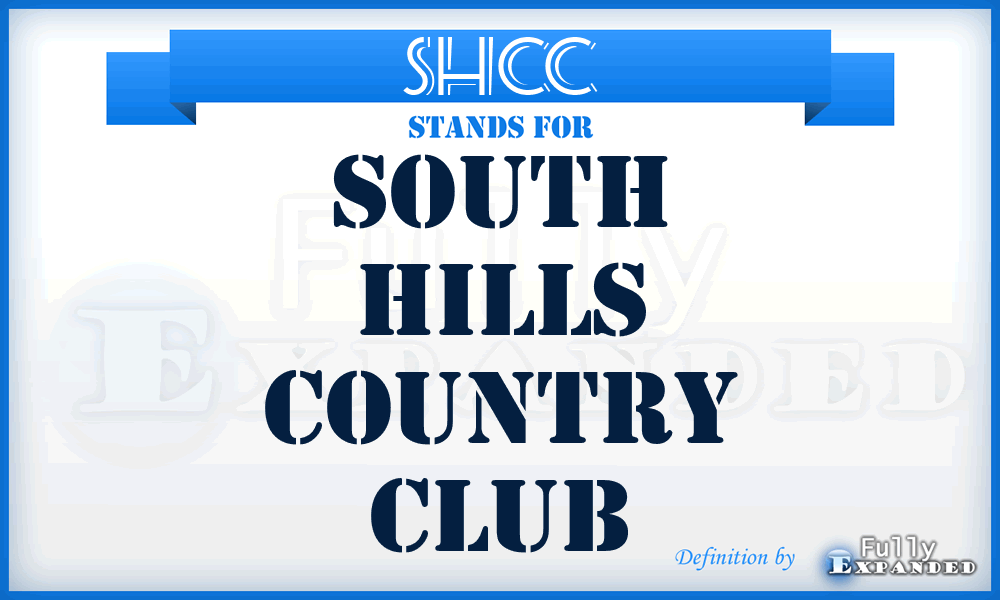 SHCC - South Hills Country Club
