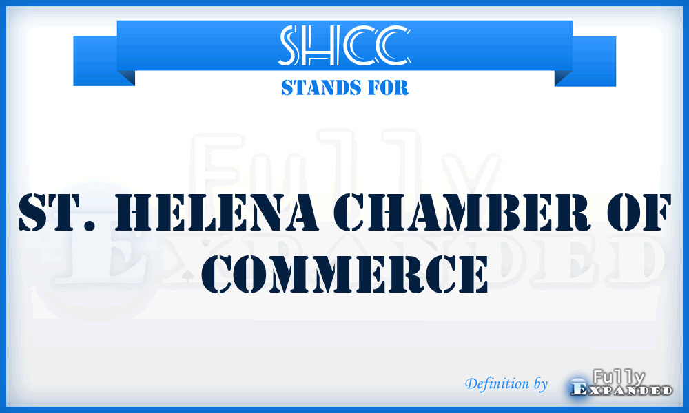 SHCC - St. Helena Chamber of Commerce