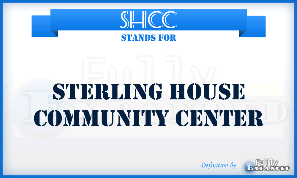 SHCC - Sterling House Community Center