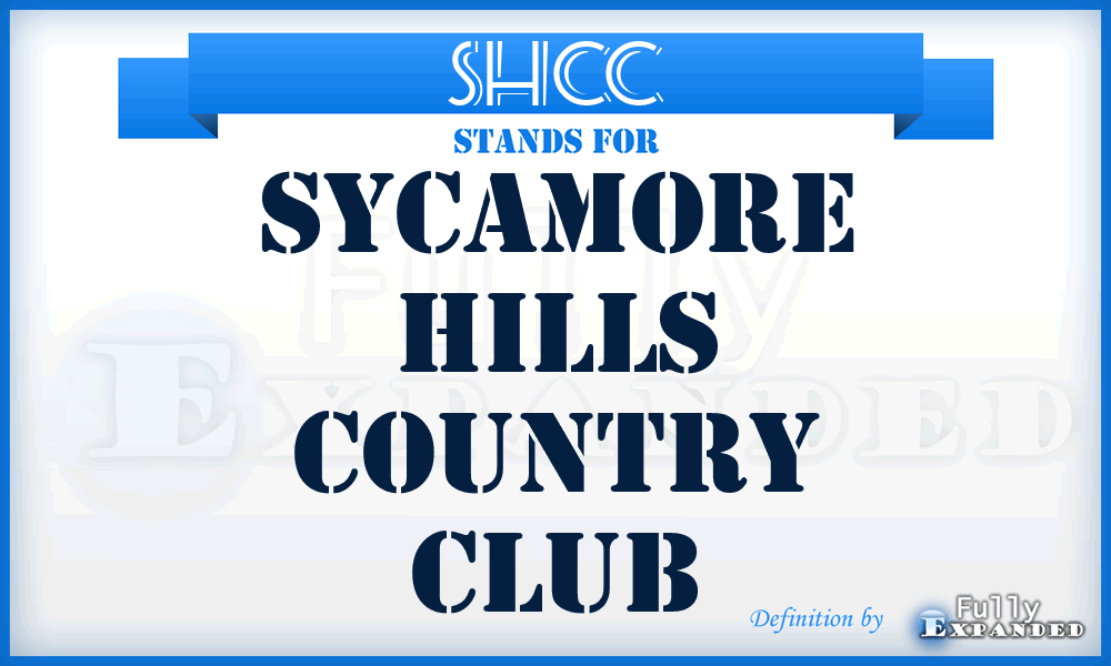 SHCC - Sycamore Hills Country Club