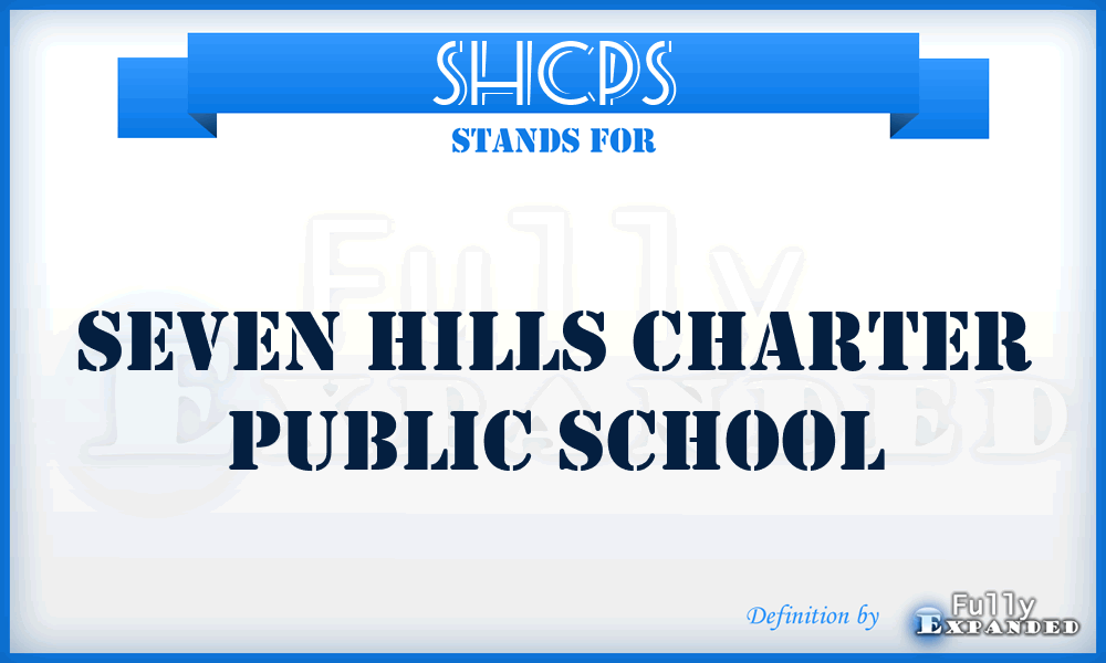 SHCPS - Seven Hills Charter Public School