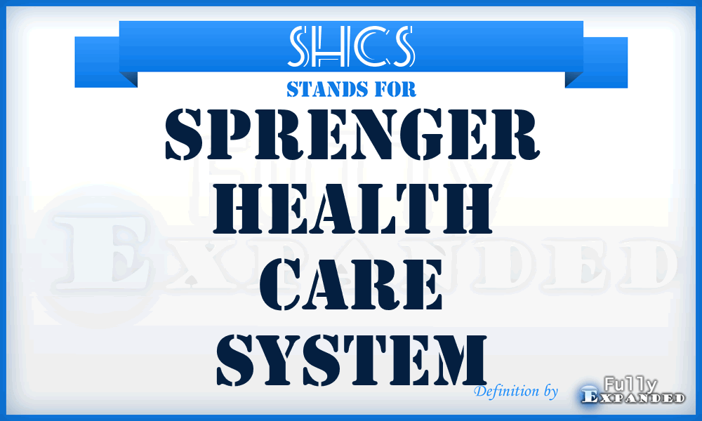 SHCS - Sprenger Health Care System