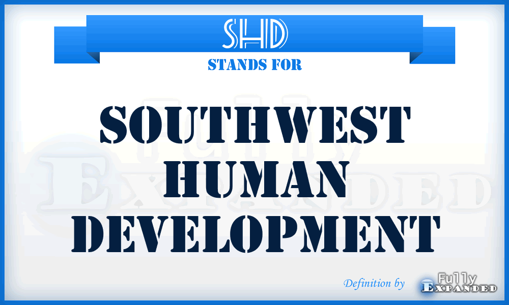 SHD - Southwest Human Development