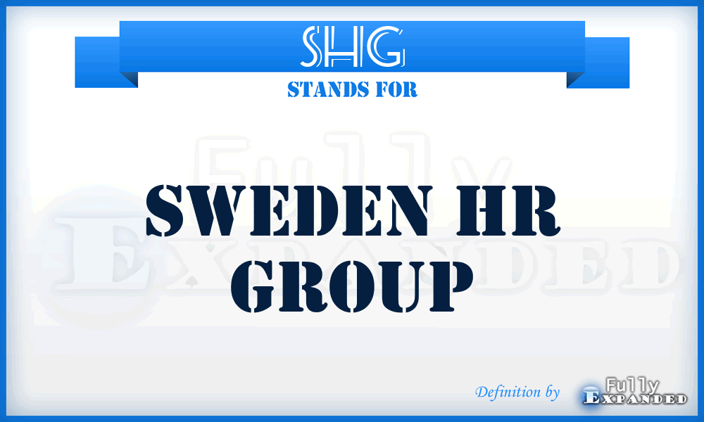 SHG - Sweden Hr Group