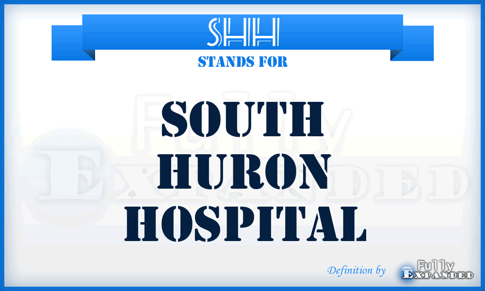 SHH - South Huron Hospital