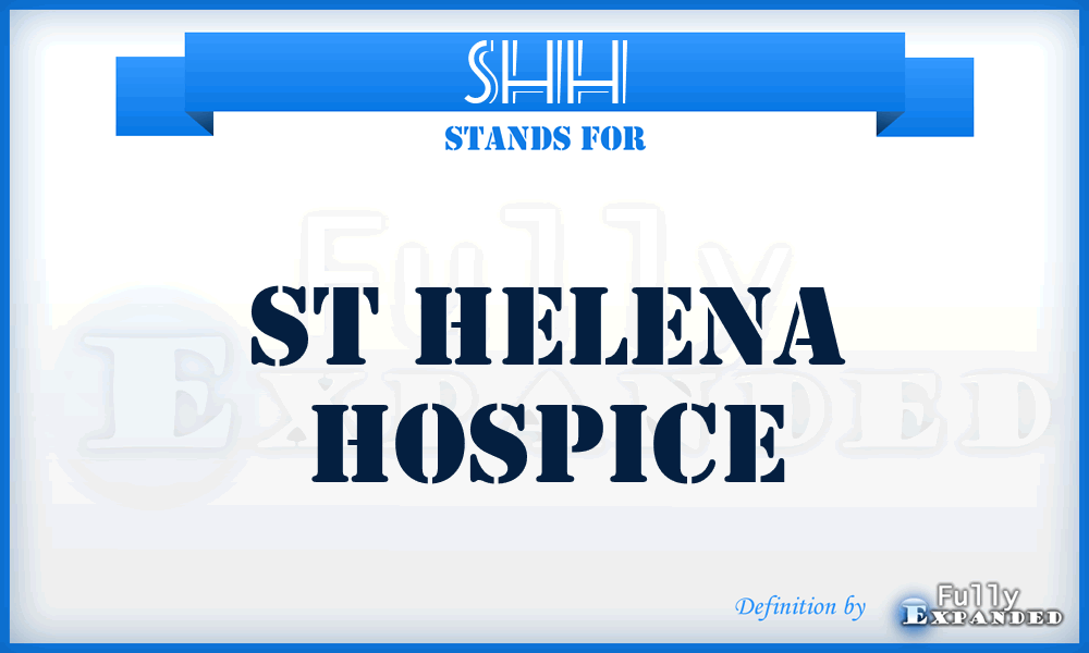 SHH - St Helena Hospice