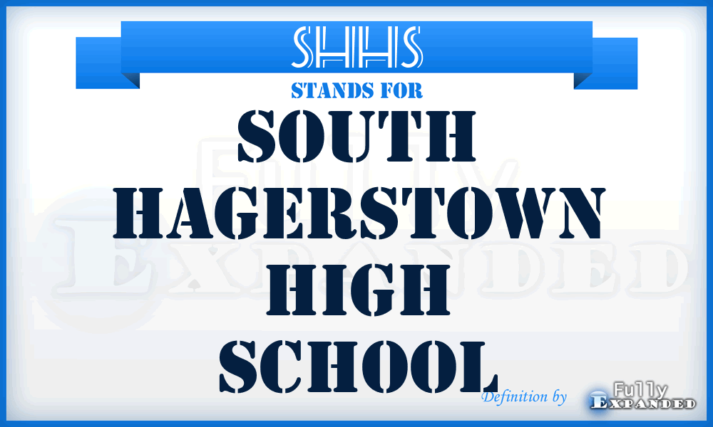 SHHS - South Hagerstown High School