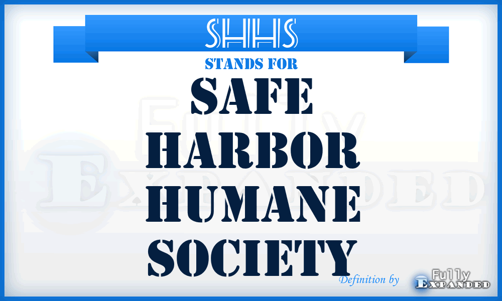 SHHS - Safe Harbor Humane Society