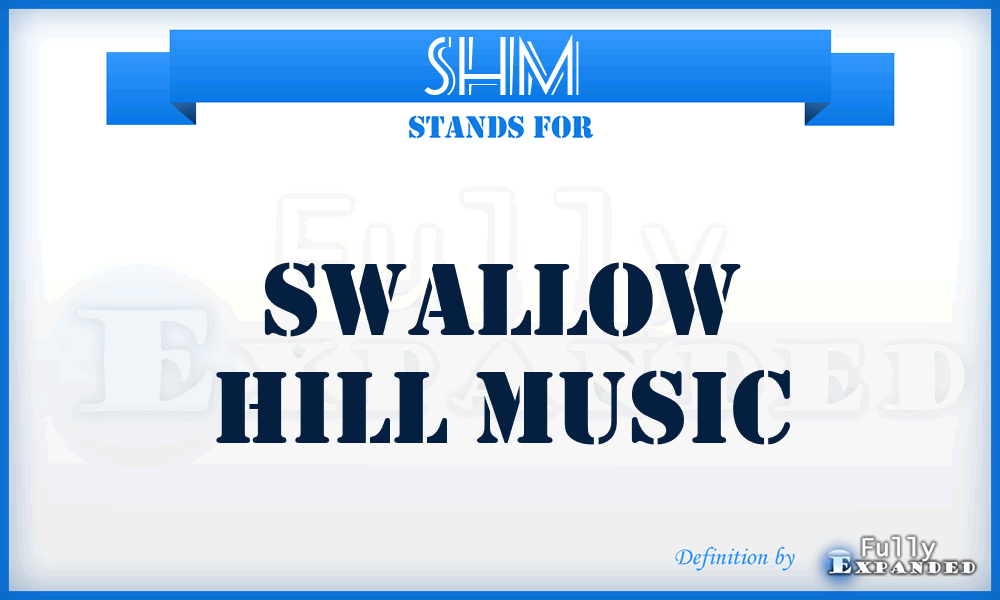 SHM - Swallow Hill Music