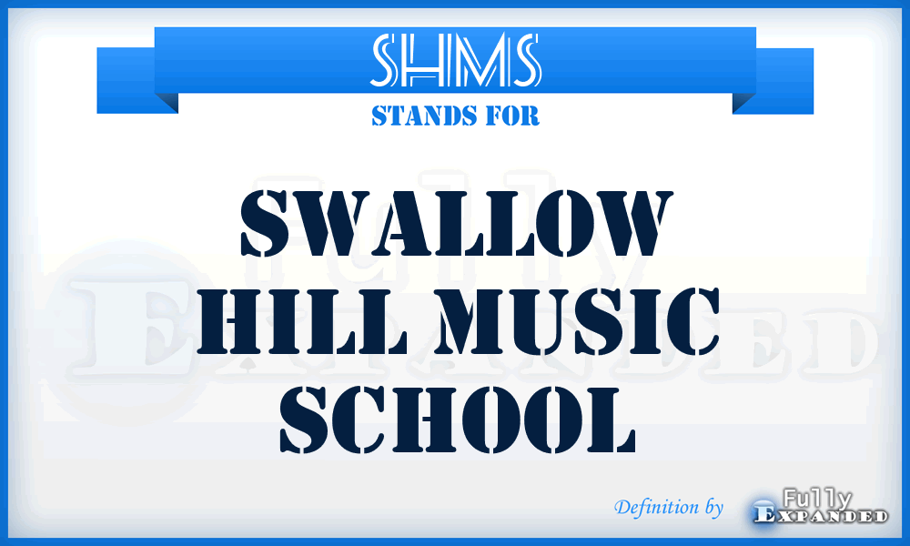 SHMS - Swallow Hill Music School
