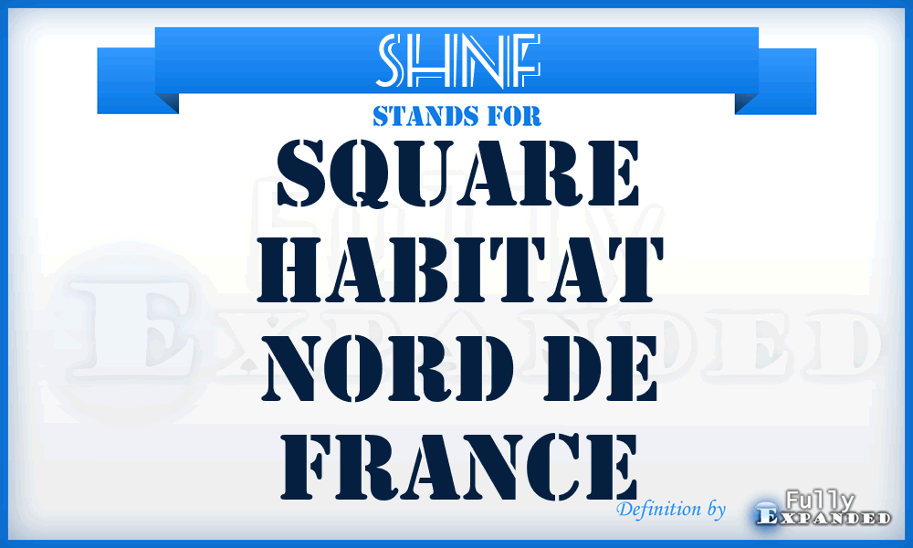 SHNF - Square Habitat Nord de France