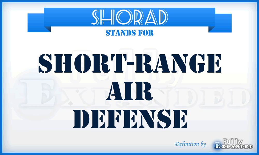 SHORAD - short-range air defense