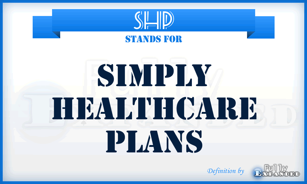 SHP - Simply Healthcare Plans