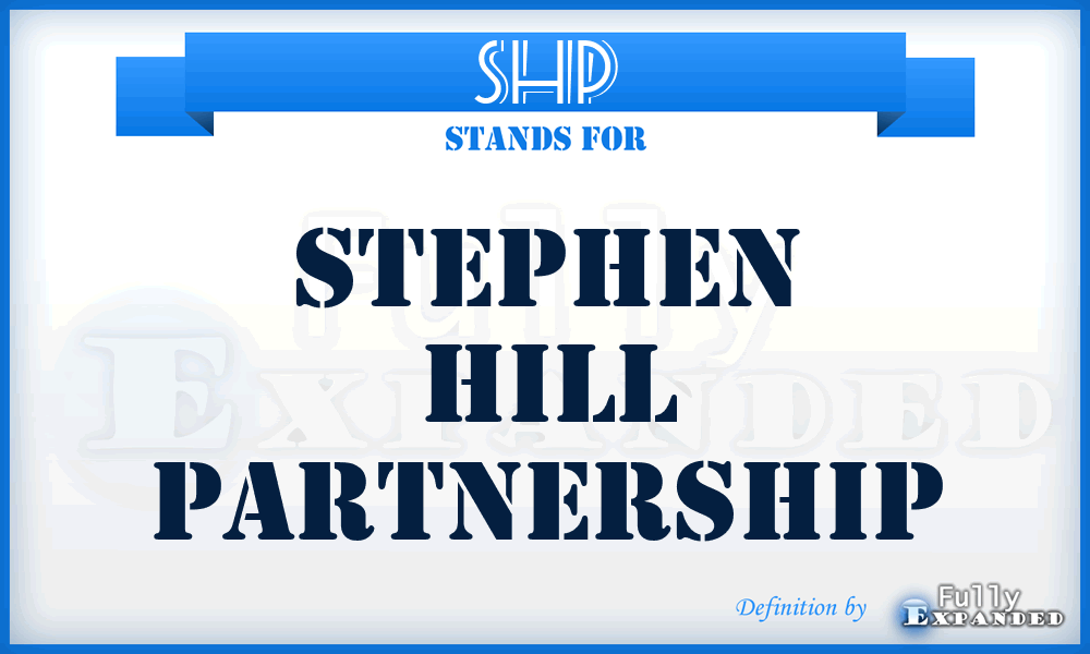 SHP - Stephen Hill Partnership