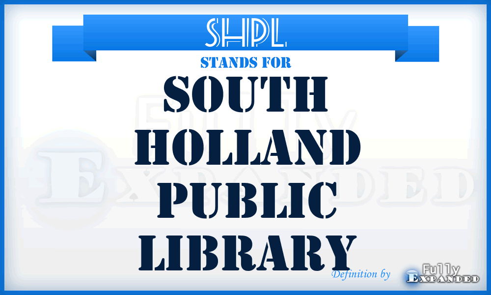 SHPL - South Holland Public Library