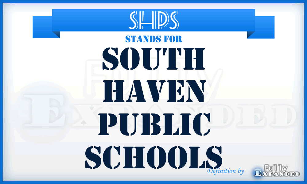 SHPS - South Haven Public Schools