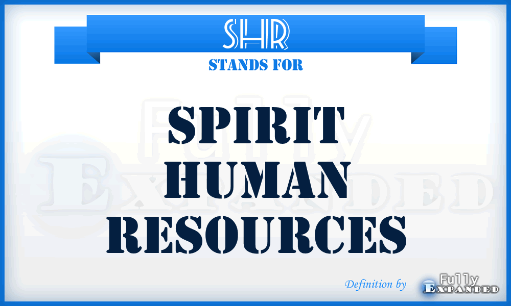 SHR - Spirit Human Resources