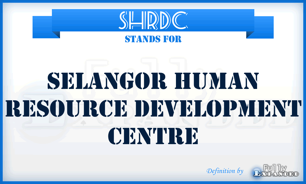 SHRDC - Selangor Human Resource Development Centre