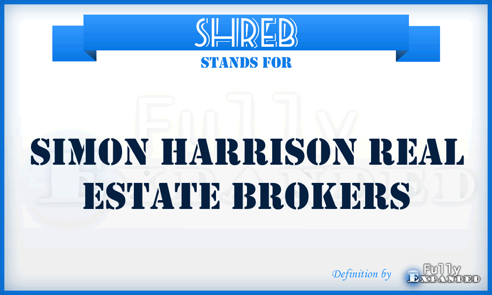 SHREB - Simon Harrison Real Estate Brokers