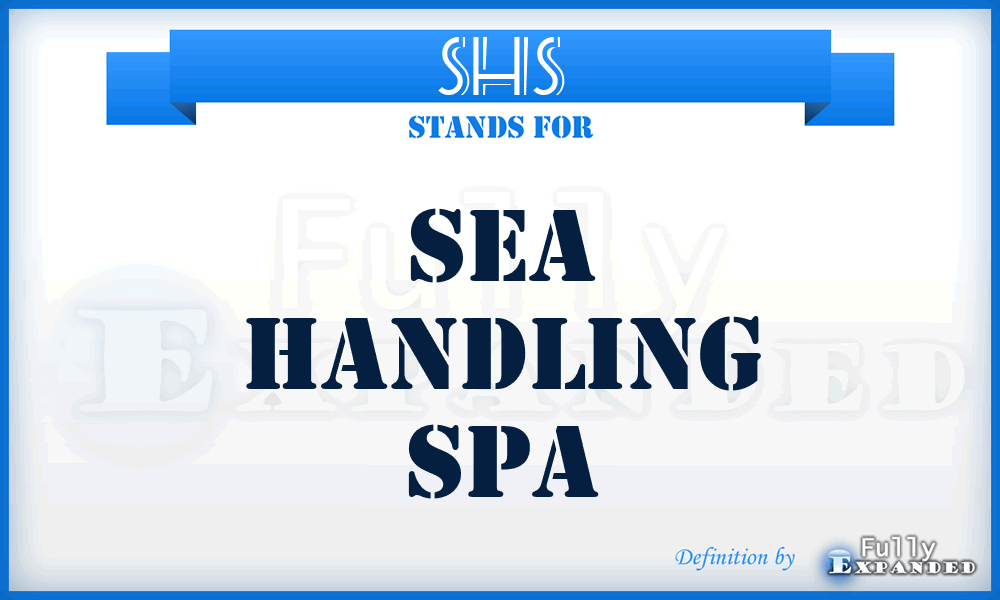 SHS - Sea Handling Spa