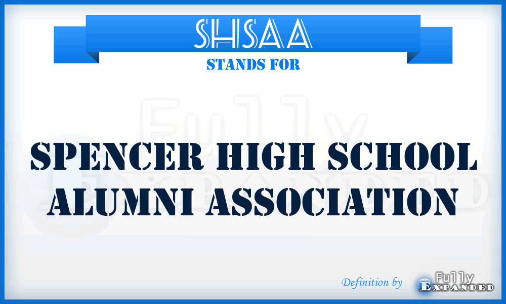 SHSAA - Spencer High School Alumni Association