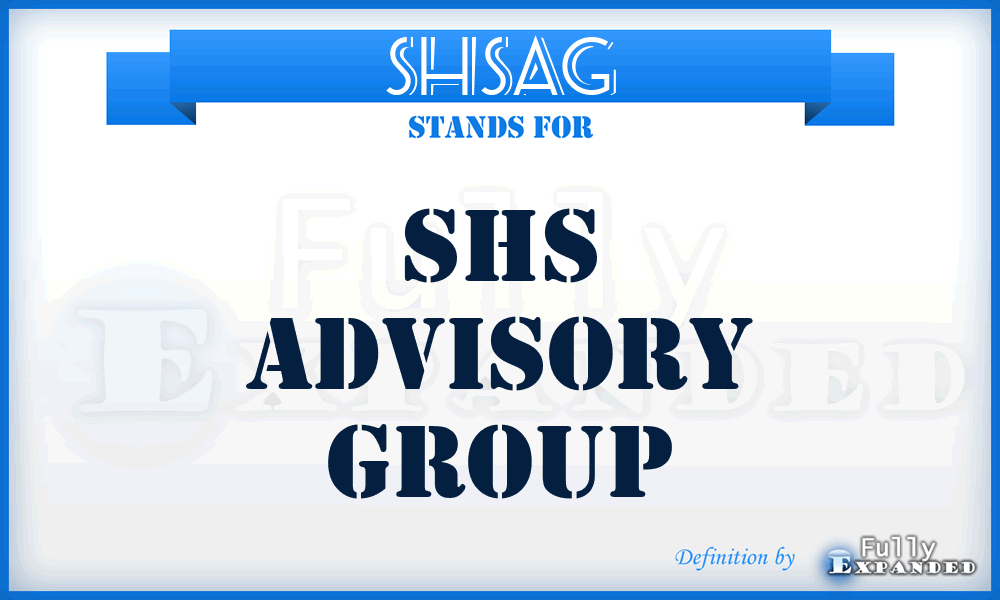 SHSAG - SHS Advisory Group