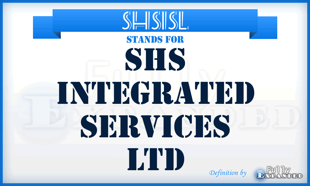 SHSISL - SHS Integrated Services Ltd