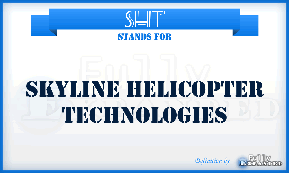 SHT - Skyline Helicopter Technologies