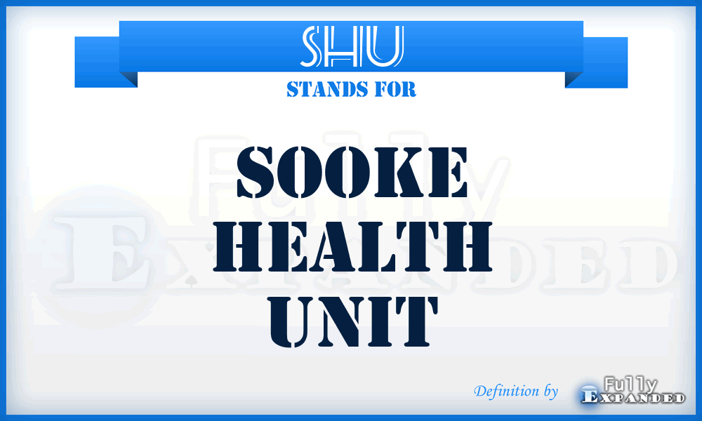 SHU - Sooke Health Unit