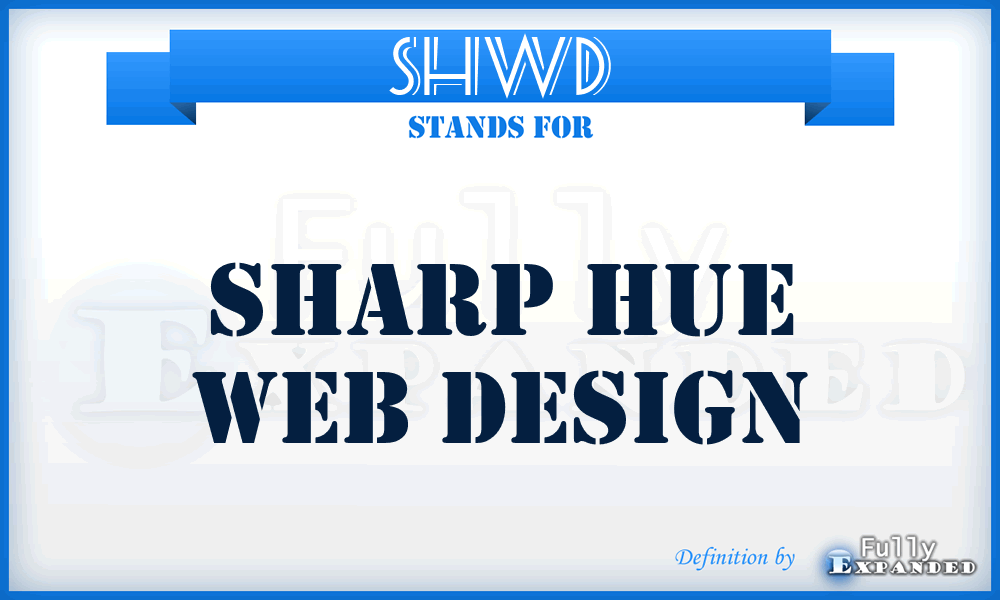 SHWD - Sharp Hue Web Design