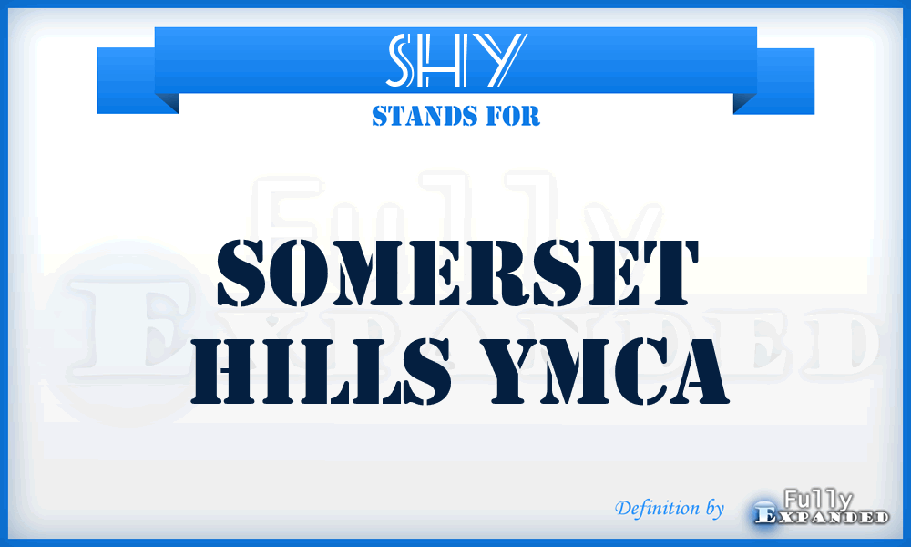 SHY - Somerset Hills YMCA