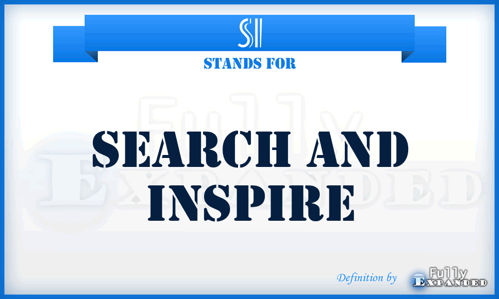 SI - Search and Inspire