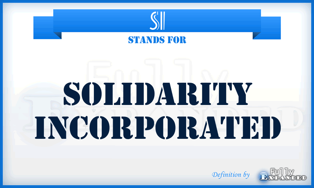 SI - Solidarity Incorporated