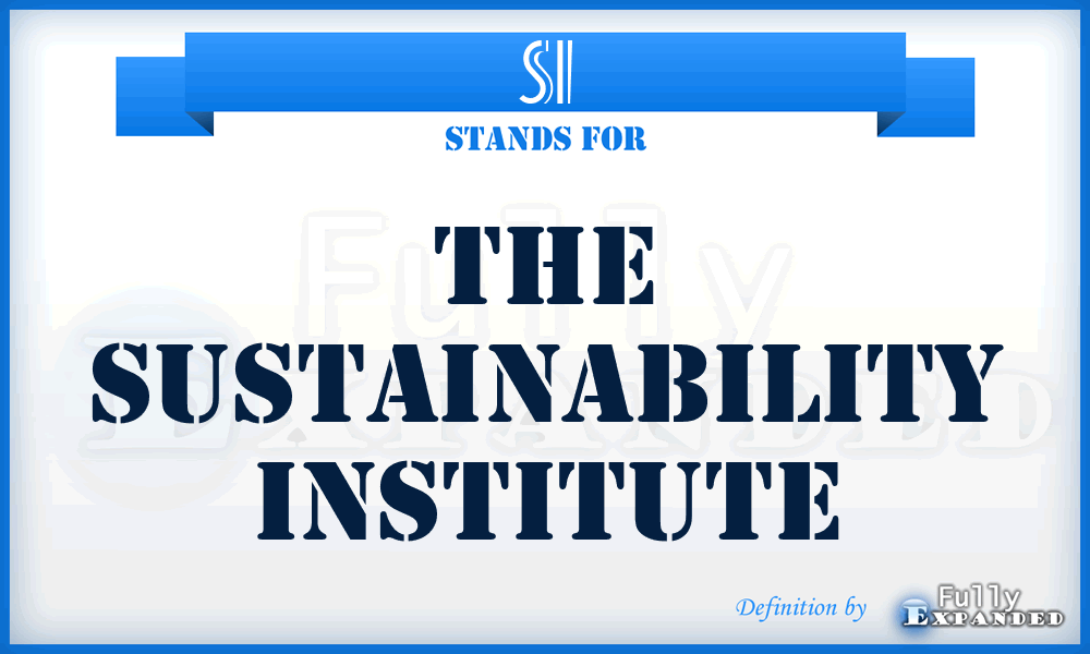 SI - The Sustainability Institute