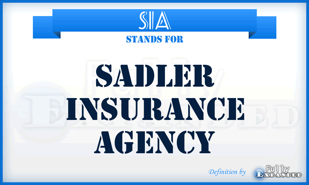 SIA - Sadler Insurance Agency