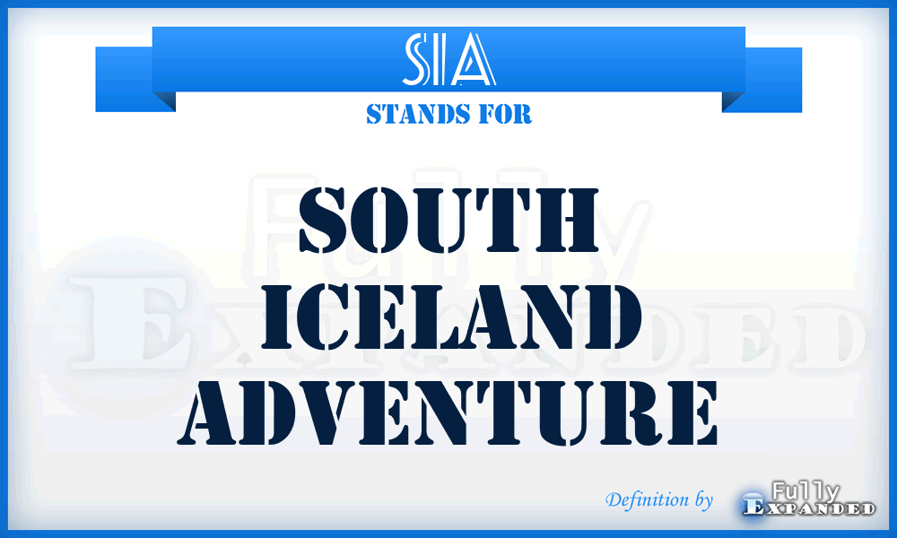 SIA - South Iceland Adventure