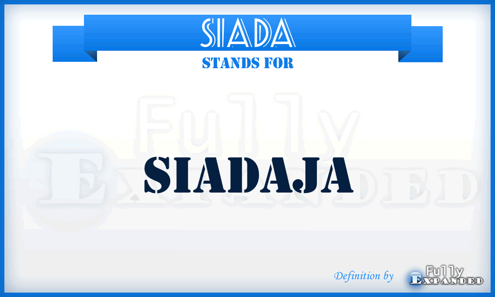 SIADA - siadaja